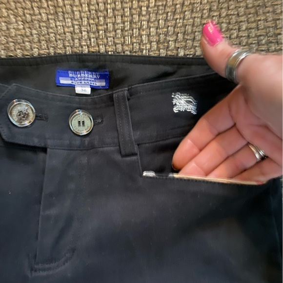 Burberry Nova Check Black Capri Jeans🔥🖤 RARE/Upscale Detailng🔥26” Waist/SMALL - Picture 7 of 12